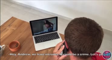 Русская пышногрудая малышка получает наказание от полицейского