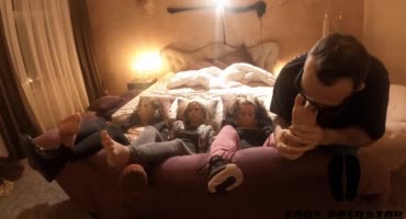 Парень загипнотизировал трех девок и отпорол их