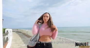  Фотограф смог снять офигенную латинку для быстрого секса на пляже 