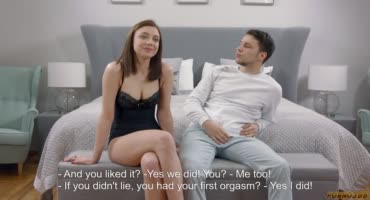 Пара показывает прямо на кастинге свой упругий секс