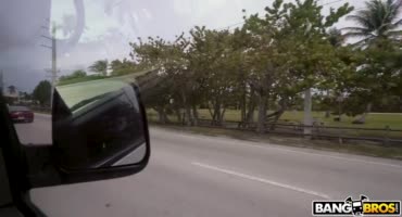 Молодая лярва сношается незнакомцу прямо на заднем сидении авто